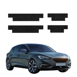 GrizzGlass HeavyDuty Black Door Sill Protective Film Seat Leon (2024-2026) [4in1]