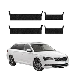 GrizzGlass HeavyDuty Black Door Sill Protective Film Skoda Superb 3 Combi (2015-2019) [4in1]
