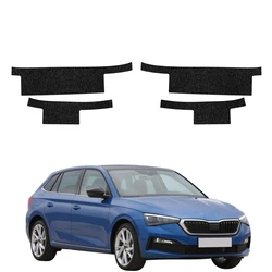 GrizzGlass HeavyDuty Black Door Sill Protective Film Skoda Scala (2019-2023) [4in1]