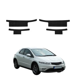 GrizzGlass HeavyDuty Black Door Sill Protective Film Honda Civic 8 Hatchback 5D (2009-2011) [4in1]