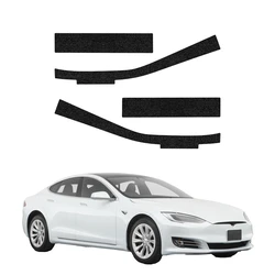 GrizzGlass HeavyDuty Black Door Sill Protective Film Tesla Model S (2023-2026) [4in1]