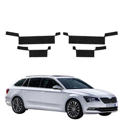 GrizzGlass HeavyDuty Black Door Sill Protective Film Skoda Superb 3 Combi (2016-2019) [4in1]