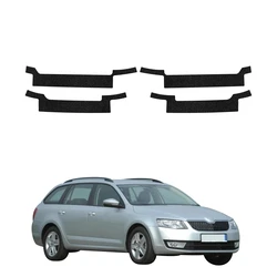 GrizzGlass HeavyDuty Black Door Sill Protective Film Skoda Octavia 3 Kombi 5D (2017-2020) [4in1]