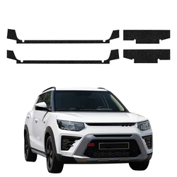 GrizzGlass HeavyDuty Black Door Sill Protective Film SsangYong Tivoli (2023-2026) [4in1]