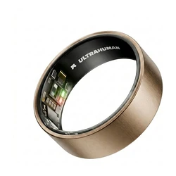 Ultrahuman Ring Air - Έξυπνο Δαχτυλίδι για Γυναίκες και Άνδρες - Παρακολούθηση Ύπνου & Fitness - Καρδιακός Ρυθμός - Raw Titanium Μέγεθος 12