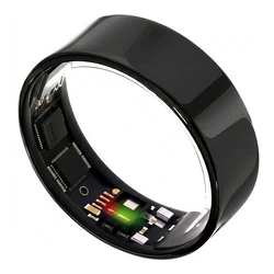 Ultrahuman Ring Air - Smart Ring for Women and Men - Sleep and Fitness Tracking Wearable - Aster Black Size 13