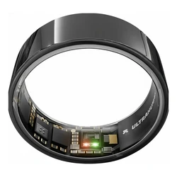 Ultrahuman Ring Air - Έξυπνο Δαχτυλίδι για Γυναίκες και Άνδρες - Παρακολούθηση Ύπνου & Fitness - Aster Black Μέγεθος 12