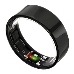 Ultrahuman Ring Air - Smart Ring for Women and Men - Sleep & Fitness Tracking - Heart Rate - Aster Black Size 10