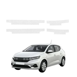 GrizzGlass HeavyDuty Clear Door Sill Protective Film Dacia Sandero (2020-2026) [4in1]