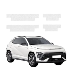 GrizzGlass HeavyDuty Clear Door Sill Protective Film Hyundai Kona N-Line (2023-2026) [4in1]