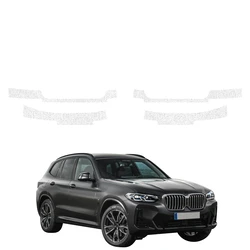 GrizzGlass HeavyDuty White Door Sill Protective Film BMW X3 (2021-2024) [4in1]