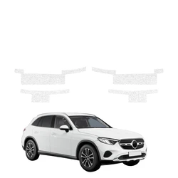 GrizzGlass HeavyDuty White Door Sill Protective Film Mercedes GLC Wagon (2025-2026) [4in1]