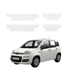 GrizzGlass HeavyDuty White Door Sill Protective Film Fiat Panda (2020-2026) [4in1]