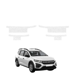GrizzGlass HeavyDuty White Door Sill Without Cutouts Protective Film Dacia Jogger (2022-2026) [4in1]