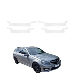 GrizzGlass HeavyDuty White Door Sill Protective Film Mercedes Benz C-Class S204 Kombi Facelifting (2011-2014) [4in1]