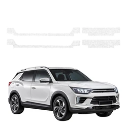 GrizzGlass HeavyDuty White Door Sill Protective Film SsangYong Korando (2023-2026) [4in1]