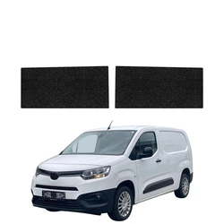 GrizzGlass HeavyDuty Black Front Door Sill Without Notch Protective Film Toyota Proace City (2018-2026) [2in1]