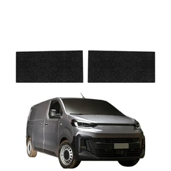 GrizzGlass HeavyDuty Black Front Door Sill Without Notch Protective Film Fiat Scudo (2024-2026) [2in1]