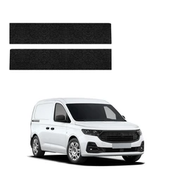 GrizzGlass HeavyDuty Black Front Door Sill Without Notch Protective Film Ford Transit Connect (2022-2026) [2in1]