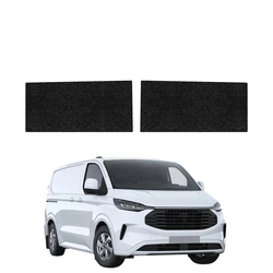GrizzGlass HeavyDuty Black Front Door Sill Protective Film Ford Transit Custom (2022-2026) [2in1]