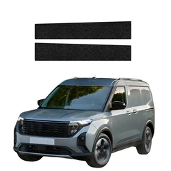 GrizzGlass HeavyDuty Black Front Door Sill Without Notch Protective Film Ford Transit Courier (2024-2026) [2in1]