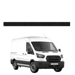 GrizzGlass HeavyDuty Black Left Cargo Door Sill Protective Film Ford Transit (2020-2026)
