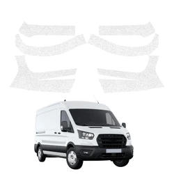 GrizzGlass HeavyDuty White Front Protective Film Ford Transit Van 350 L3 (2023-2026) [6in1]