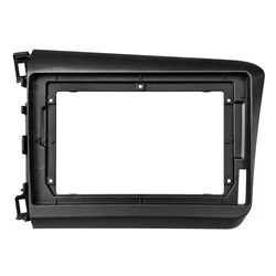 VenCore 3550-0149B - 9" Fascia Front Panel with Wiring & CANbus Box for Honda Civic 2012-2015 - Black