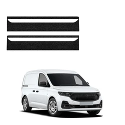 GrizzGlass HeavyDuty Black Front Door Sill Protective Film Ford Transit Connect (2022-2026) [2in1]