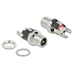 Σύνδεσμος Τροφοδοσίας Delock DC 5.5 x 2.1mm 90056, bulkhead, θηλυκός