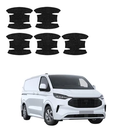 GrizzGlass HeavyDuty Black Door Handle Protective Film Ford Transit Custom (2022-2026) [5in1]