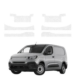 GrizzGlass HeavyDuty White Door Sill With Notches Protective Film Fiat Doblo Cargo (2018-2026) [6in1]