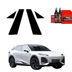 GrizzGlass BodyShield Black Car Pillar Protective Film Changan Deepal S07 (2026) [4in1]