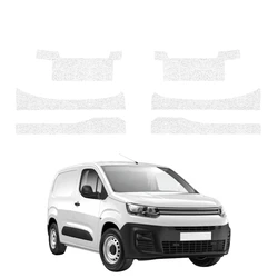 GrizzGlass HeavyDuty White Door Sill With Notches Protective Film Citroen Berlingo VAN (2018-2026) [6in1]