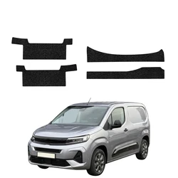 GrizzGlass HeavyDuty Black Door Sill With Notches Protective Film Opel Combo Cargo (2018-2026) [4in1]