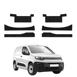 GrizzGlass HeavyDuty Black Door Sill With Notches Protective Film Citroen Berlingo VAN (2018-2026) [6in1]