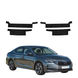 GrizzGlass HeavyDuty Black Door Sill Protective Film Skoda Octavia 4 Liftback Facelift (2024-2026) [4in1]