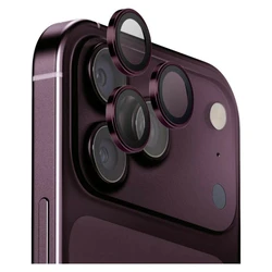 UNIQ Optix Aluguard (DX2) Camera Lens Protector Apple iPhone 18 Pro / iPhone 18 Pro Max burgundy with an applicator