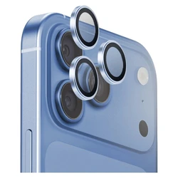 UNIQ Optix Aluguard (DX2) Camera Lens Protector Apple iPhone 18 Pro / iPhone 18 Pro Max blue with an applicator
