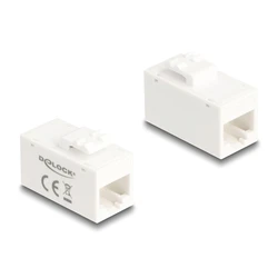 Keystone Module Delock Rj45 90639, Θηλυκό Σε Θηλυκό, Cat 6A Utp, Λευκό