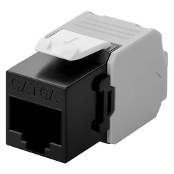Αξεσουάρ Δικτύου Goobay Keystone module RJ45 CAT 6A 90692, UTP, μαύρο