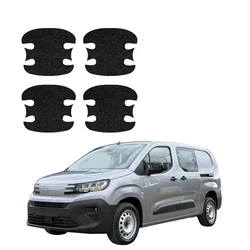 GrizzGlass HeavyDuty Black Door Handle Protective Film Peugeot Partner (2018-2026) [4in1]