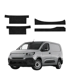 GrizzGlass HeavyDuty Black Door Sill Protective Film Fiat Doblo Cargo (2018-2026) [4in1]