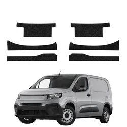 GrizzGlass HeavyDuty Black Door Sill Protective Film Fiat Doblo Cargo (2018-2026) [6in1]