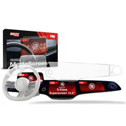 Matte GrizzGlass CarDisplay Protection Maybach S-Class Superscreen (2026) [4in1]