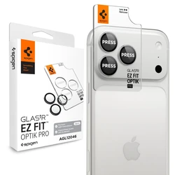 Spigen Optik Pro Glas.tr Ez Fit Camera Protector Apple iPhone 18 Pro / 18 Pro Max Silver [2 PACK]