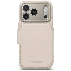 Decoded Leather Detachable Wallet Apple iPhone 18 Pro / 17 Pro MagSafe (taupe)