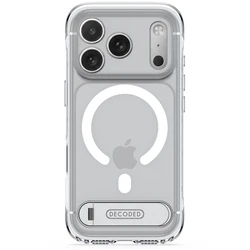 Decoded AntiMicrobial Hybrid Stand Backcover Apple iPhone 18 Pro / 17 Pro MagSafe (clear)