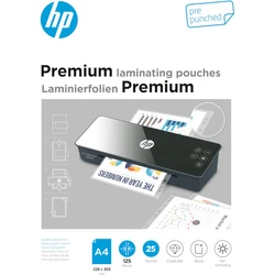 Φύλλα Πλαστικοποίησης HP 9122 Premium με τρύπες αρχειοθέτησης για Α4 – 125 microns – 25 τμχ