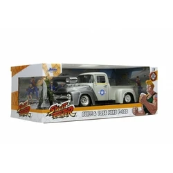 Jada Toys Vehicle With Figure Street Fighter 1956 Ford Pickup 1/24
